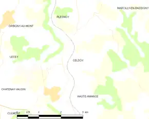 Poziția localității Celsoy