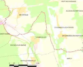 Poziția localității Chamouilley