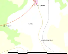 Poziția localității Chanoy