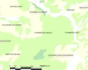 Poziția localității Charmes-en-l'Angle