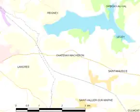 Poziția localității Chatenay-Mâcheron