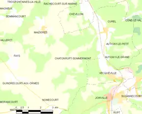 Poziția localității Chatonrupt-Sommermont