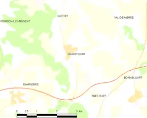 Poziția localității Chauffourt