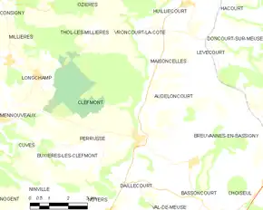 Poziția localității Clefmont