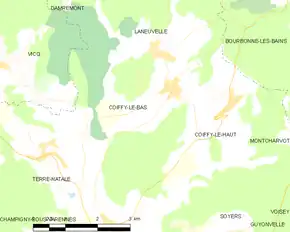 Poziția localității Coiffy-le-Bas