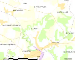 Poziția localității Culmont