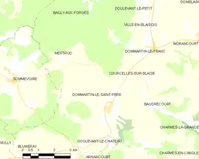 Poziția localității Dommartin-le-Saint-Père