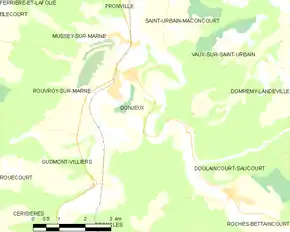 Poziția localității Donjeux