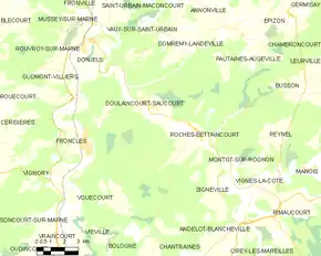 Poziția localității Doulaincourt-Saucourt