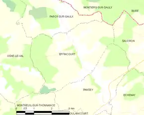 Poziția localității Effincourt