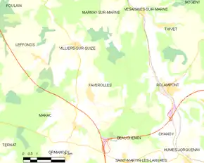 Poziția localității Faverolles