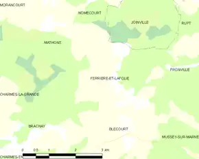 Poziția localității Ferrière-et-Lafolie