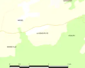 Poziția localității La Genevroye