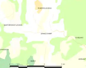 Poziția localității Grandchamp