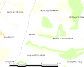 Poziția localității Hâcourt