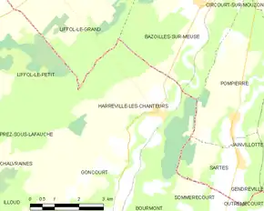 Poziția localității Harréville-les-Chanteurs