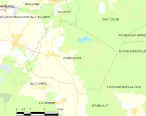 Poziția localității Humbécourt