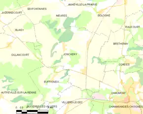 Poziția localității Jonchery