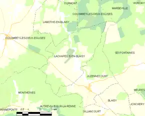 Poziția localității Lachapelle-en-Blaisy