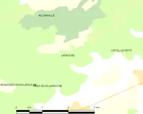 Poziția localității Lafauche