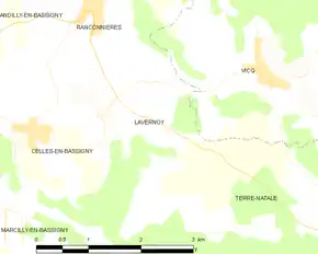 Poziția localității Lavernoy