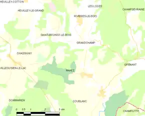 Poziția localității Maâtz