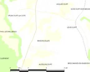 Poziția localității Maisoncelles