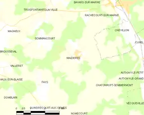 Poziția localității Maizières