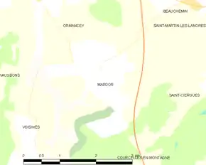 Poziția localității Mardor