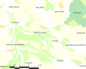 Poziția localității Mennouveaux