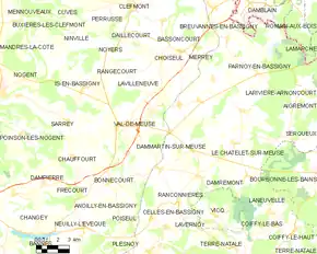 Poziția localității Val-de-Meuse