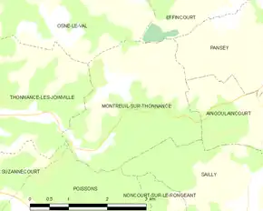 Poziția localității Montreuil-sur-Thonnance