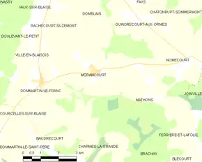 Poziția localității Morancourt