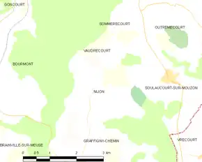 Poziția localității Nijon