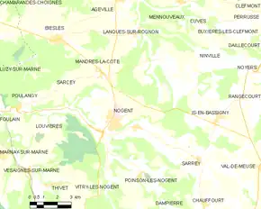 Poziția localității Nogent