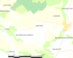 Poziția localității Perrusse