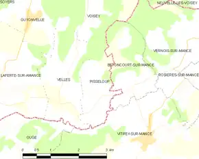 Poziția localității Pisseloup