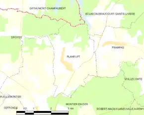Poziția localității Planrupt
