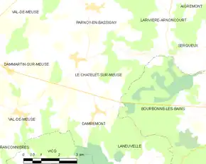 Poziția localității Le Châtelet-sur-Meuse