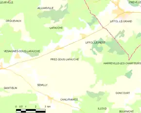 Poziția localității Prez-sous-Lafauche