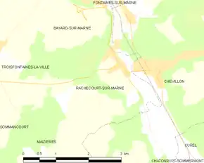 Poziția localității Rachecourt-sur-Marne