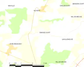 Poziția localității Rangecourt
