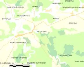 Poziția localității Rimaucourt