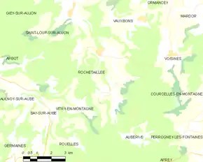 Poziția localității Rochetaillée