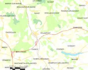 Poziția localității Rolampont