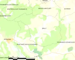 Poziția localității Sailly