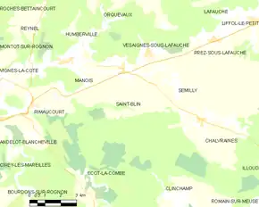 Poziția localității Saint-Blin