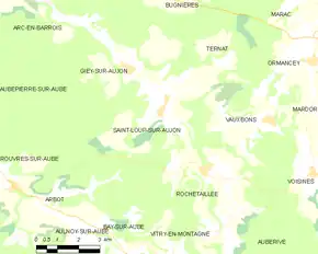 Poziția localității Saint-Loup-sur-Aujon