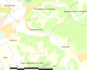 Poziția localității Suzannecourt
