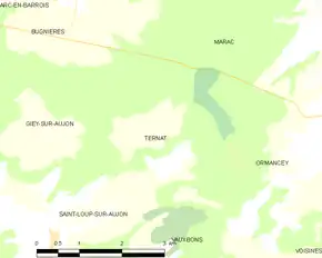 Poziția localității Ternat